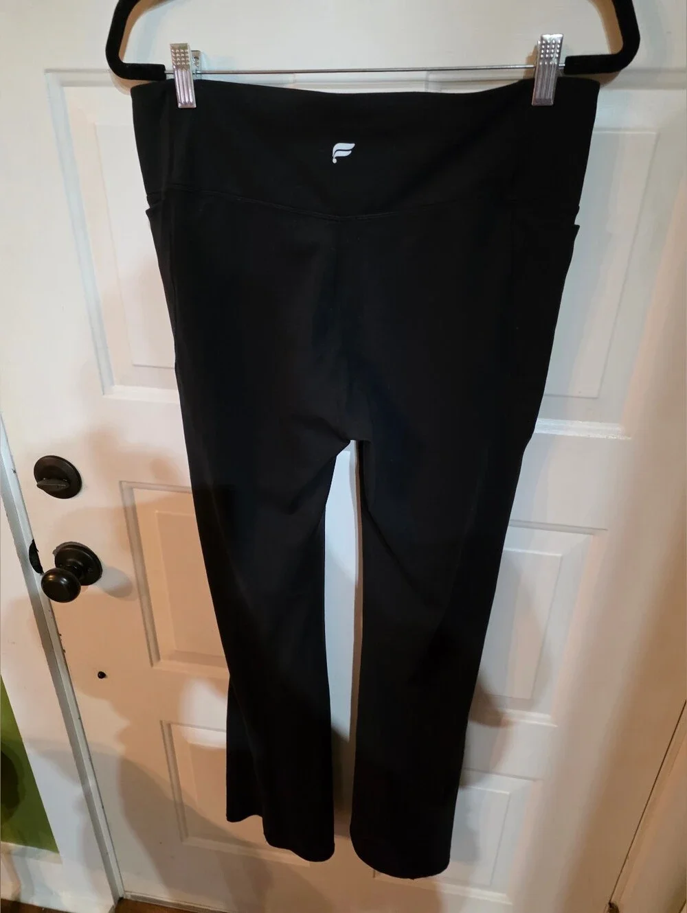 Fabletics Oasis PureLuxe High-Waisted Crossover Flare Black XL - Picture 5 of 7